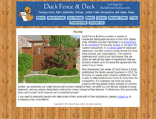 Tablet Screenshot of duckfence.com